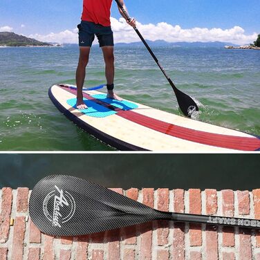 Abahub SUP весло 3-в-1 з карбону, телескопічне, 170-218 см, з сумкою, для сапборду, сірий карбоновий малюнок