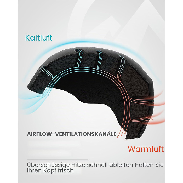 Комплект OutdoorMaster Kelvin: гірськолижний шолом та професійна маска для лиж та сноуборду, чорний, розмір L