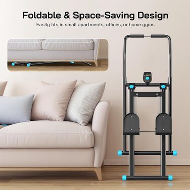 Вертикальний степер для дому: Кліматична машина з регулюванням опору, LCD-дисплеєм та складним педалем