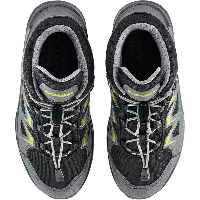 Черевики LOWA Innox EVO GTX QC JR - дитячі, водонепроникні, 23 EU, графіт/авокадо