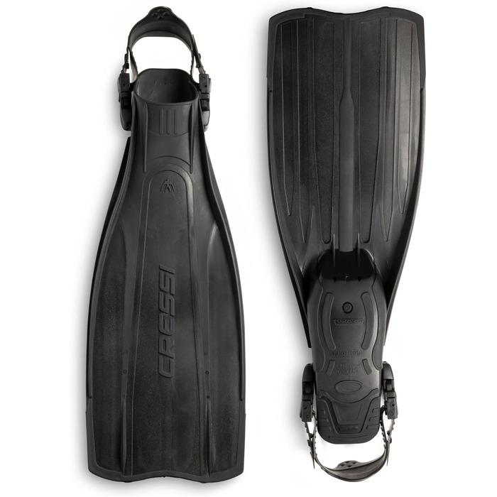 Ласти Cressi Pro Light відкриті, розмір M/L (41/43), чорні, для дайвінгу