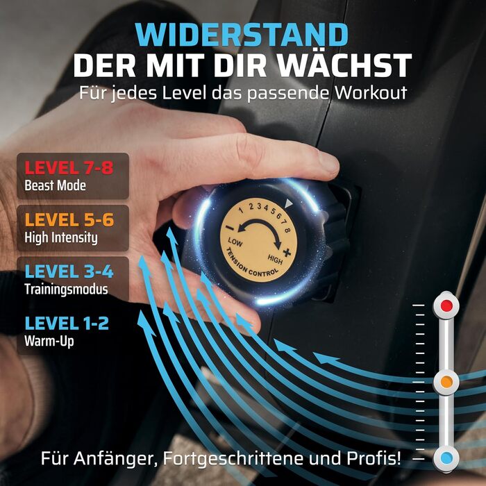 Гребний тренажер SportPlus для дому, складаний, з тихою магнітною системою гальмування, комп'ютером для тренувань, для дому, фітнес-обладнання, сумісний з додатком