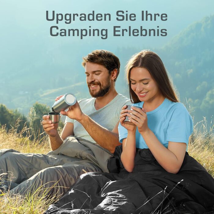 Сплячий мішок Active Era Mumienschlafsack для кемпінгу: зимовий, літній, водонепроникний, ультралегкий, -10°C до 10°C