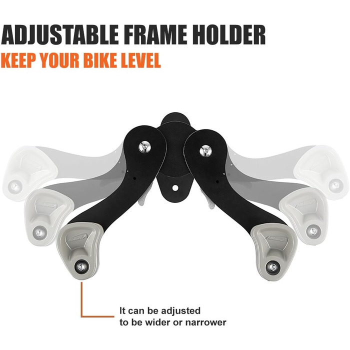 Кріплення для велосипеда Ibera на стіну, горизонтальне, регульоване, для дому/гаража, 45°