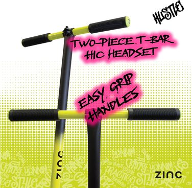 Дитячий трюковий ролер Hustle: легкий, з професійним кермом, підшипниками ABEC та колесами 100 мм