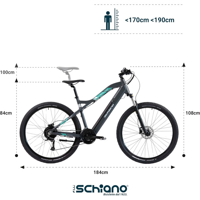 Електровелосипед F.lli Schiano E-Mercury 29