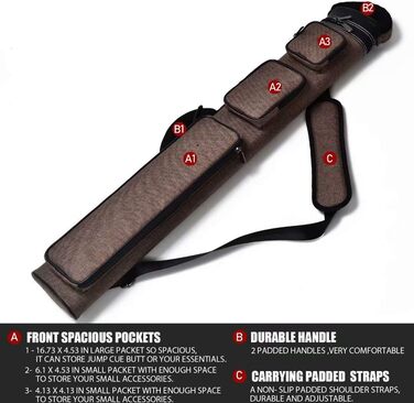 Чохол для більярдної кутії Collapsar, овальний, 2x4 см, різні кольори