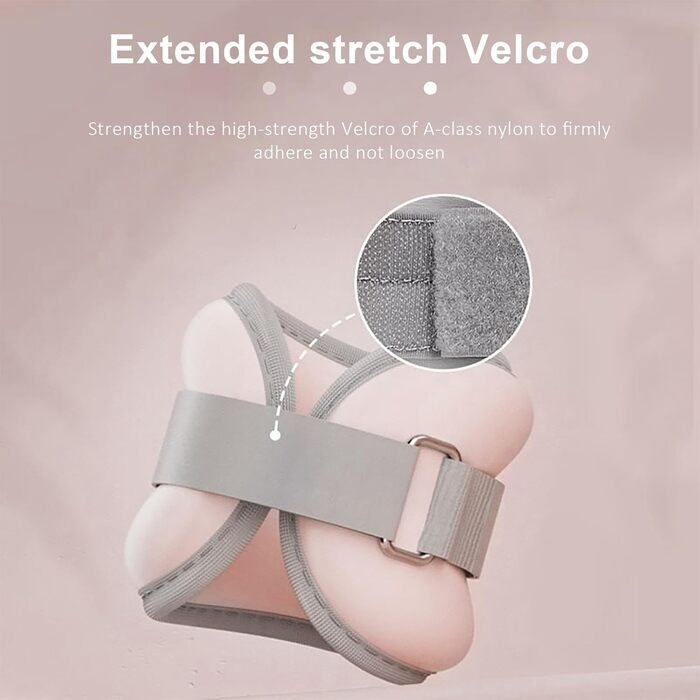 Важкі манжети для ніг та рук, 1 кг, рожеві - для пілатесу, йоги, ходьби, бігу, аеробіки