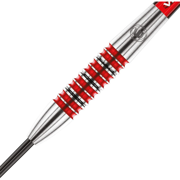 Дротики для дартсу WINMAU Diablo 26 г, сталева вістря, вольфрам, з оперенням та стержнями, професійні