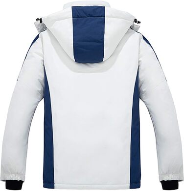 Чоловіча водонепроникна куртка Wantdo для катання на лижах, вітрозахисна спортивна куртка для активного відпочинку, тепла зимова куртка для снігу, гірська куртка, XXL, біло-червона