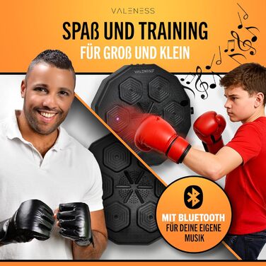 Музична бокс-машина VALENESS® - Smart Box Machine з LED, бокс-автомат для дому, з боксерськими рукавичками. Ідеальне боксерське тренування для дітей та дорослих.