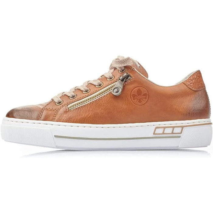 Кросівки жіночі Rieker L88C2, коричневі шкіряні, 40 EU