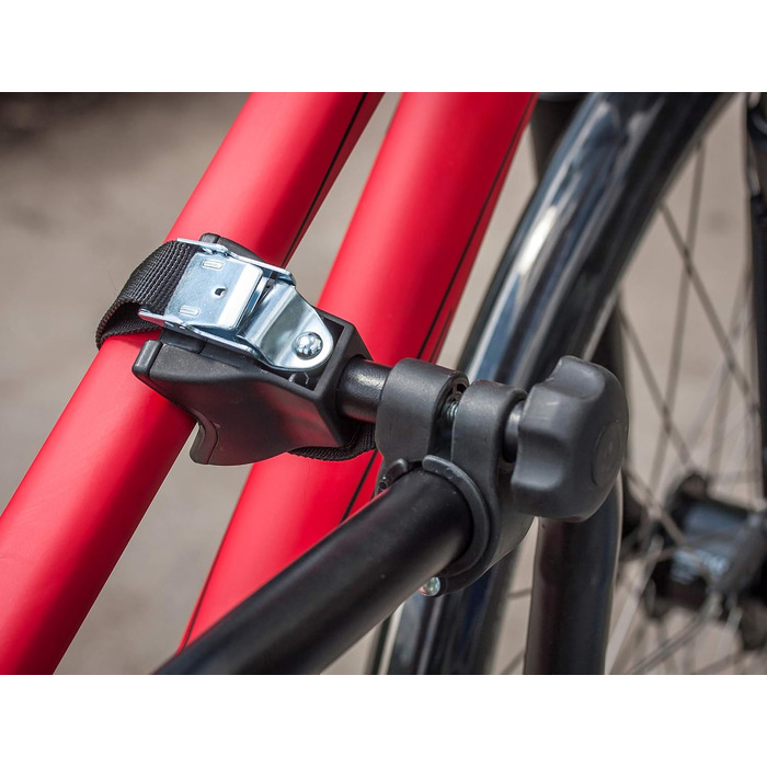 Велосипедний багажник EUFAB AMBER 1 для 1 велосипеда, E-Bike сумісний, для причепа, частково зібраний, чорний