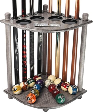 Стійка для більярдних київ GSE Games & Sports Expert Nur - 8 київ + аксесуари (сірий, щіткований)