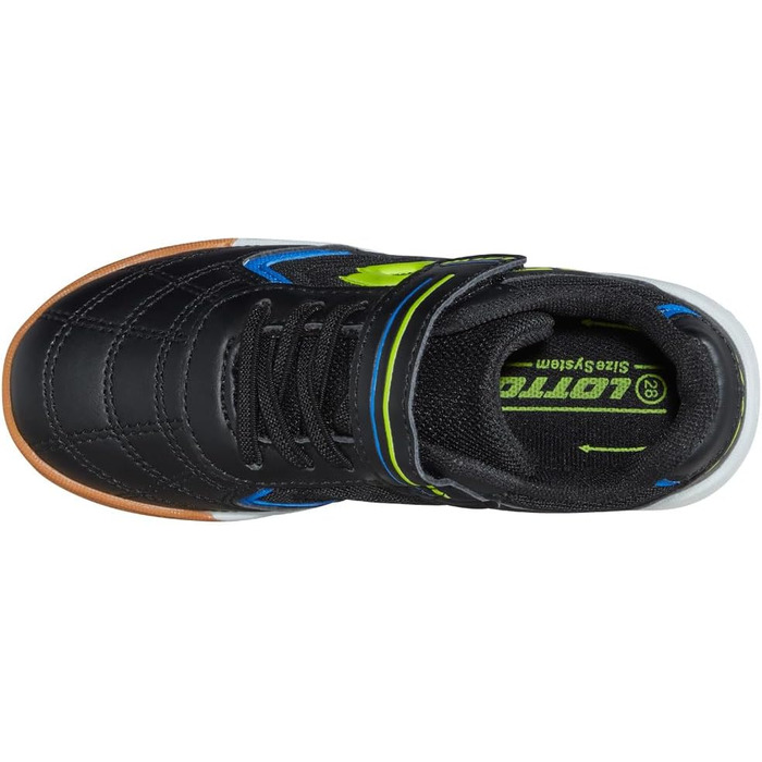 Дитячі кросівки Lotto Soccera T для дітей, 38 EU, чорний/лайм