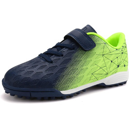 Дитячі футбольні бутси JABASIC для штучного газону, розмір 32 EU, блакитний та лимонний кольори