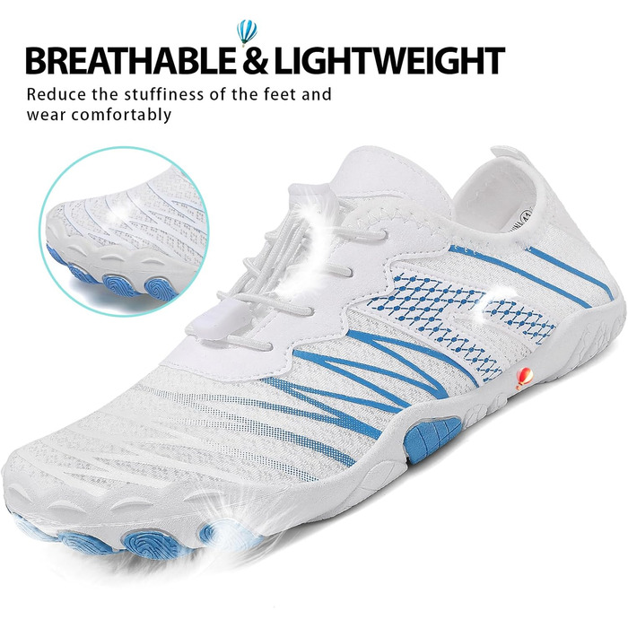 Чоловічі та жіночі шкарпетки-мокасини для плавання та відпочинку на пляжі, швидковисихаючі, антиковзаючі, розмір 36-47