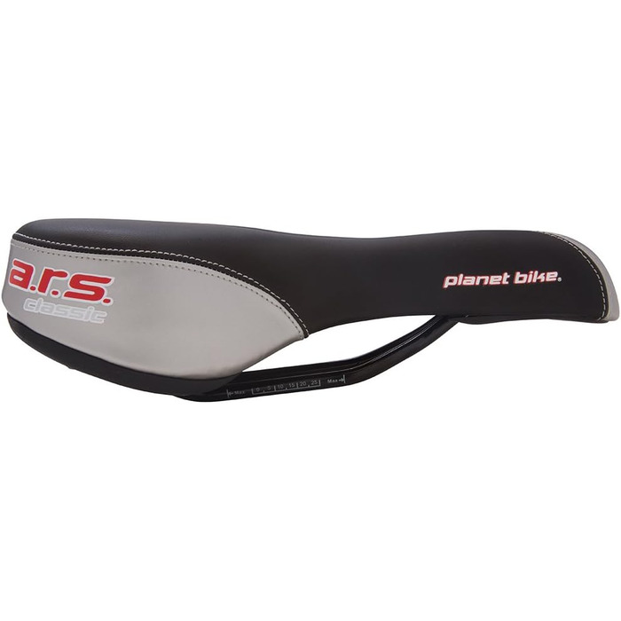 Велосипедне сідло Planet Bike A.R.S. для чоловіків (срібно-чорне) з анатомічним рельєфом