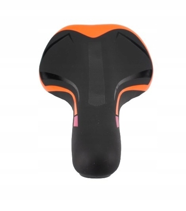 Зручне велосипедне сідло MTB, спортивне, чорно-помаранчеве 37602