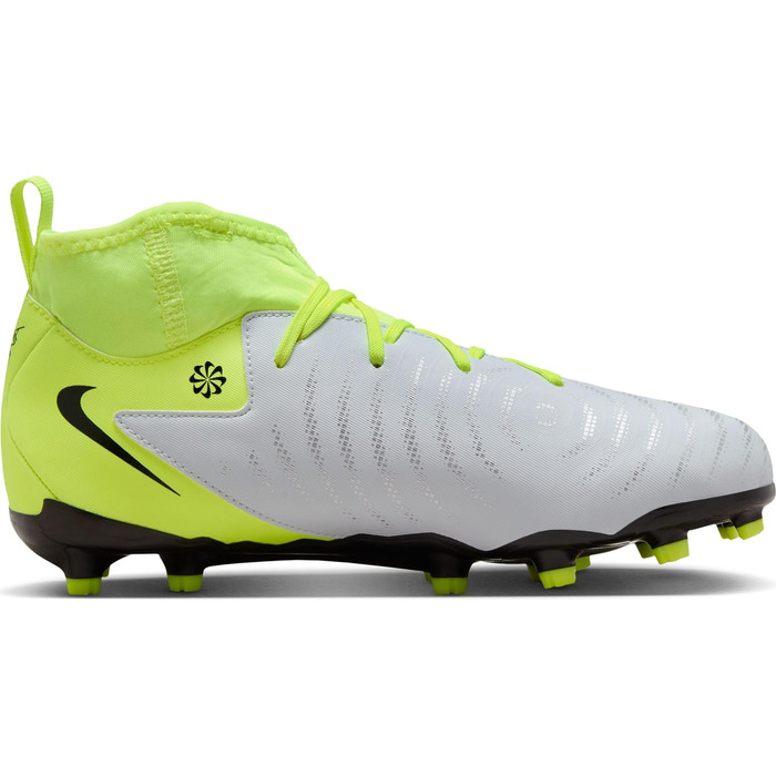 Дитячі футбольні бутси Nike Phantom Luna 2 Academy Mg для дітей та підлітків, 38 EU, металевий срібло, чорний, Volt