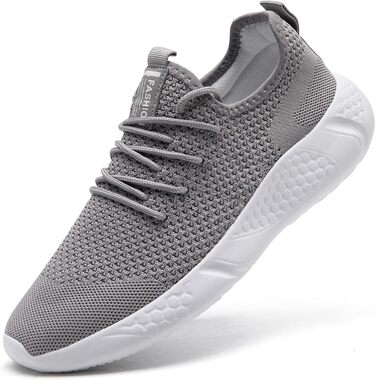 Чоловічі кросівки для бігу та занять спортом, повсякденне носіння, легкі, дихаючі (48 EU, світло-сірий)