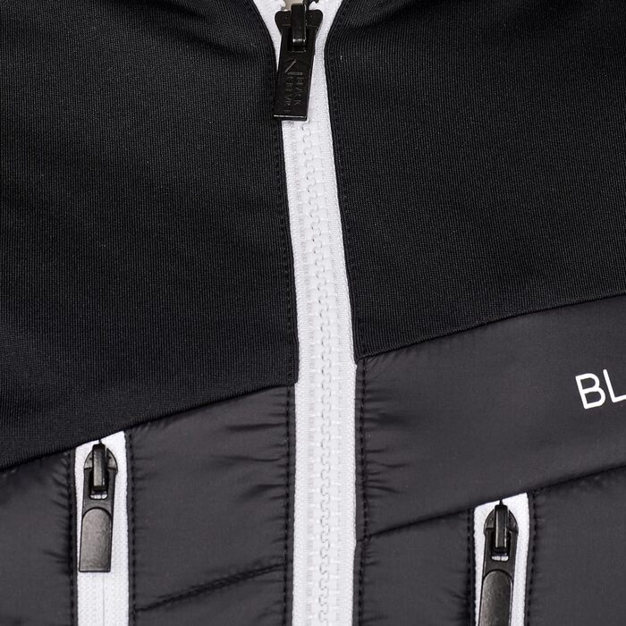 Чоловіча лижна куртка Black Crevice для гірськолижного туризму. Тепла зимова куртка з нейлону, PES та спандексу. Вітро- та водонепроникна, з великою свободою рухів. Чорно-біла.