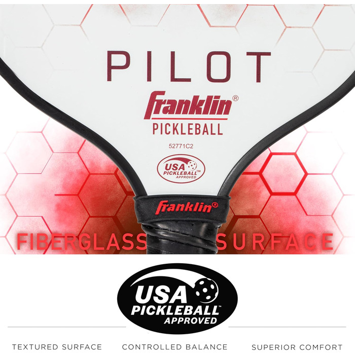 Падл для піклболу Franklin Sports Paddle Pilot, універсальний розмір, червоний