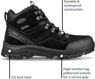 Чоловічі черевики Skechers Relment Pelmo 64869, чорний замш, 43 EU