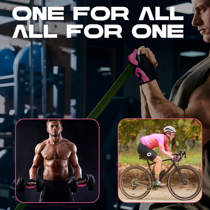 Фитнес-рукавички Westwood Fox для жінок та чоловіків: дихаючі рукавички для важкої атлетики, фітнесу, велоспорту та тренувань з товстою підкладкою та захистом долоні, рожеві, розмір M