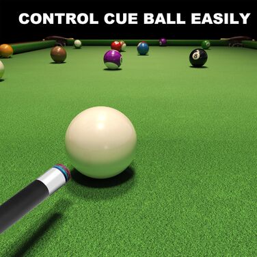 Біліардна кий HomeSeason 57'' з нейлоновою намотуванням, професійна, низька дефлекція, у сумці