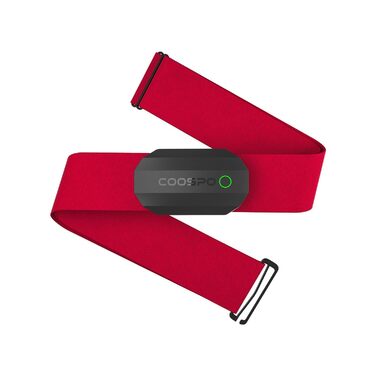 Пульсометр COOSPO H808S з нагрудним ременем ANT+/Bluetooth, HRM Premium, водонепроникний IP67, сумісний з Polar, Wahoo, Garmin, Zwift, Strava