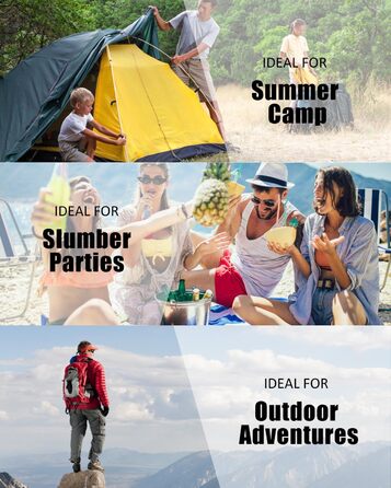 Спальний мішок для дорослих, туристів та дітей. Легкий, водонепроникний, для холодної погоди. Підходить для кемпінгу, хайкінгу, подорожей, полювання. Колір: темно-синій, розмір L