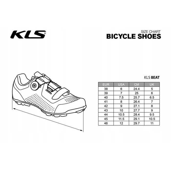 Туфлі для SPD (встібаються в педалі) Kellys BEAT MTB, р. 38