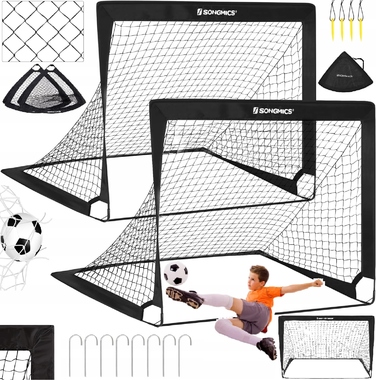 Набір дитячих футбольних воріт (2 шт.) — складані тренувальні переносні ворота, 120 см