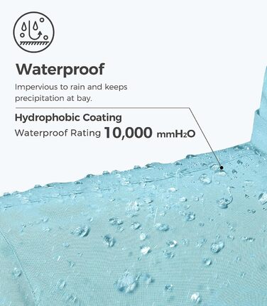 Водонепроникна лижна куртка Wantdo Daen: тепла, з штучним хутром, для гірськолижного спорту (блакитний, XL)