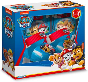 Роликові ковзани Paw Patrol (23-27) блакитно-червоні + захист для ліктів та колін