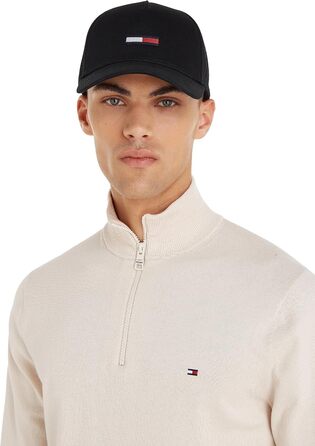 Кепка Tommy Jeans Unisex TJU Flag Basecap, універсальний розмір, чорна