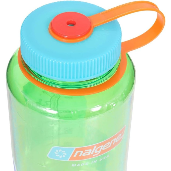 Пляшка для води Nalgene Sustain Tritan 907 мл, BPA-free, 50% перероблений пластик, широка горловина, колір Pear