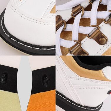 Взуття для боулінгу SDEQA для чоловіків та жінок, дихаюче, легке, біле, 41 EU