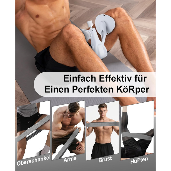 Тренування стегон та тазу: тренажер для жінок та чоловіків для дому, сірий