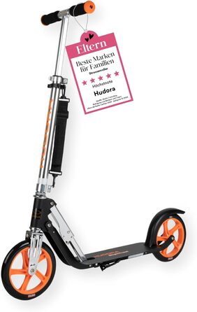 Самокат HUDORA BigWheel 205 алюмінієвий, складаний, регульований, для дітей та дорослих, до 100 кг