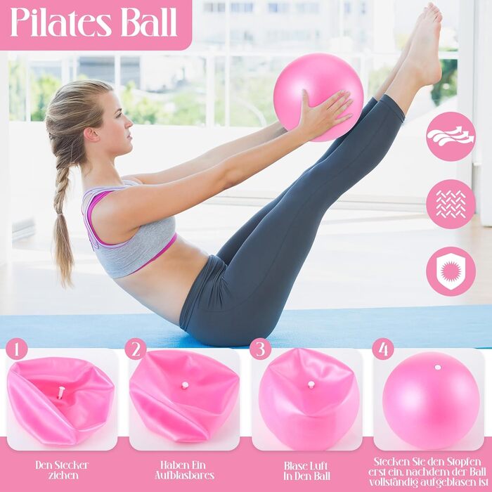 Набір для пілатесу: кільце, стрічки, м'яч, ключ, йога-гума для тренування корпусу