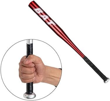 Алюмінієва біта для бейсболу 34 дюйми (86,4 см) багатоколірна, для дорослих та молоді, чоловіча/жіноча (червона)