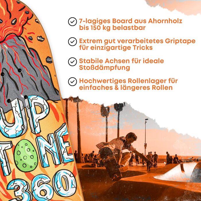 Скейтборд UpTone360 для дітей Динозавр – якість і стиль