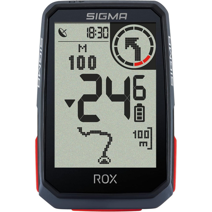Велокомп'ютер SIGMA SPORT ROX 4.0 Чорний, бездротовий, GPS-навігація, висотомір, тримач у комплекті