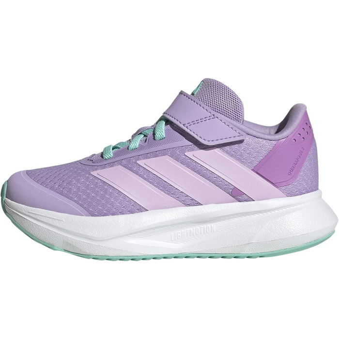 Дитячі кросівки Adidas Duramo SL2 Hook and Loop - унісекс, 34 EU, кольори: Powder Plum, Ice Lavender, Flash Aqua