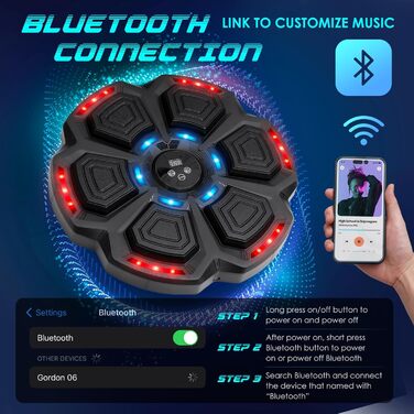Bluetooth музичний смарт-бокс для дому зі стінним кріпленням, боксерське обладнання для тренувань та зняття стресу, з боксерськими рукавичками для дітей і дорослих