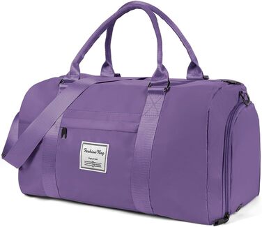 Спортивна сумка Flintronic: дорожня сумка, містка для подорожей, з відділенням для взуття та мокрих речей, водонепроникна, для чоловіків та жінок, чорна (#3 фіолетовий)