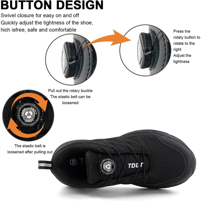 Кросівки для чоловіків та жінок. Спортивні кросівки для бігу та трейлраннінгу. Чорні кросівки, розміри EU 37-47 (J1 Schwarz, 42 EU)
