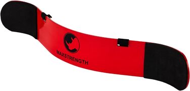 MAXSTRENGTH Арм-бластер для біцепса і трицепса, 59,7 см, алюмінієвий, ізолятор для фітнесу, бодібілдингу та важкої атлетики, для росту м'язів, червоний
